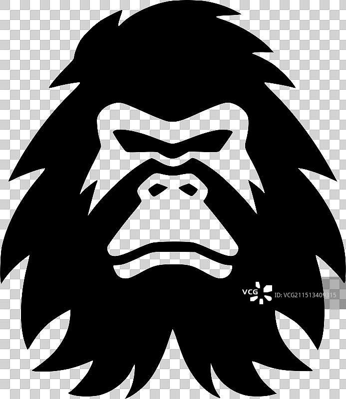 高品质大脚怪T恤logo图片素材