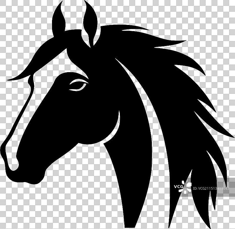 高品质马主题T恤logo图片素材