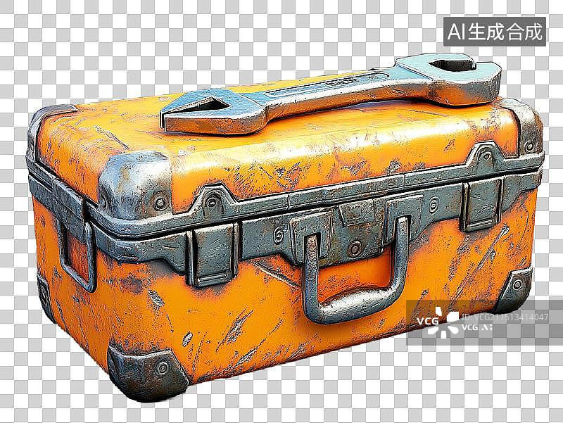 【AI数字艺术】工具箱螺丝刀锥子剪刀电钻电笔绝缘胶带 护目镜扳手梯子手套安全帽梯子等五金工具和器材图片素材
