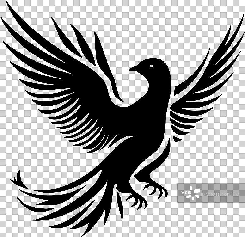 鸽子 - 简约剪影图片素材