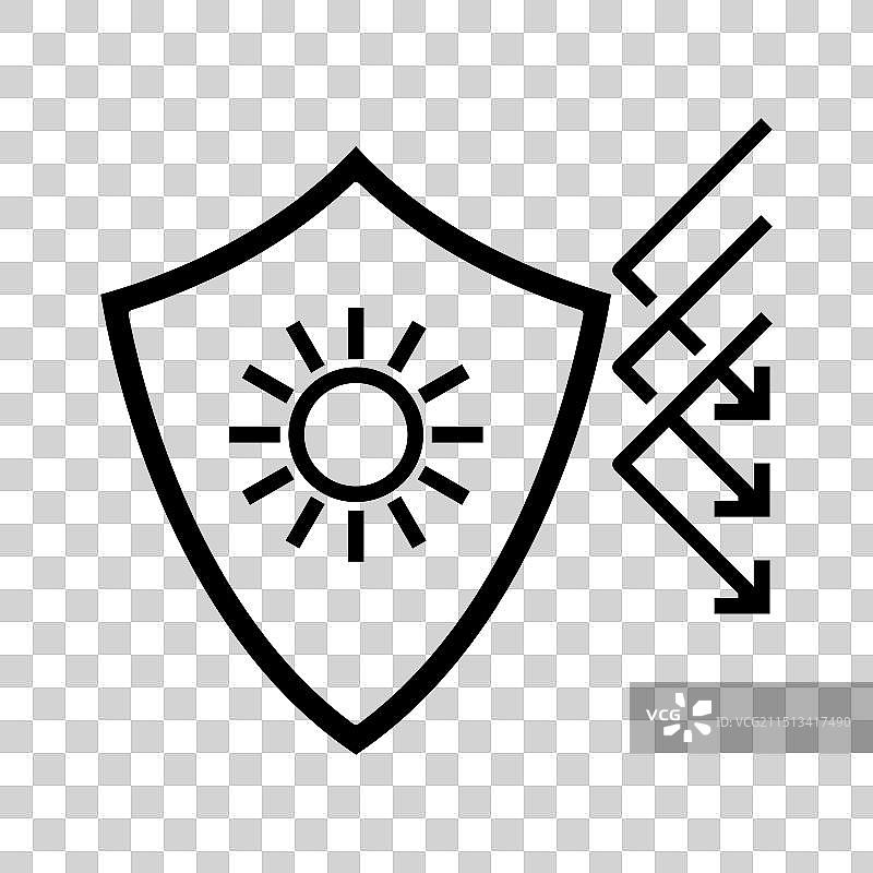 防晒霜图标图片素材