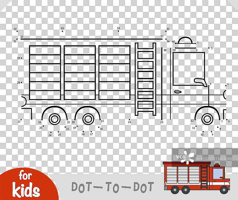 儿童教育数字连线游戏图片素材
