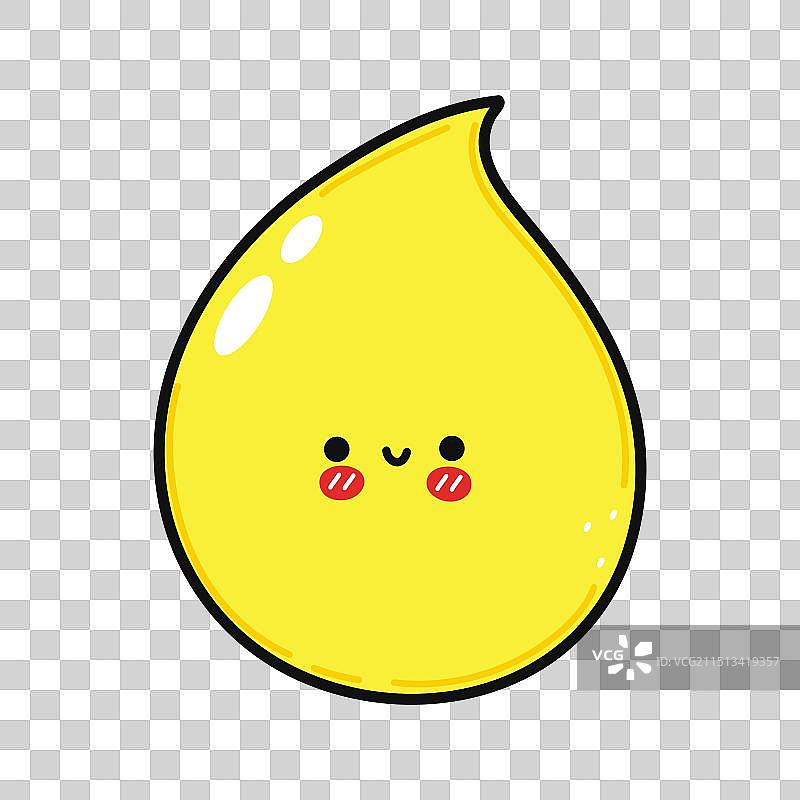 手绘卡通尿液滴图片素材