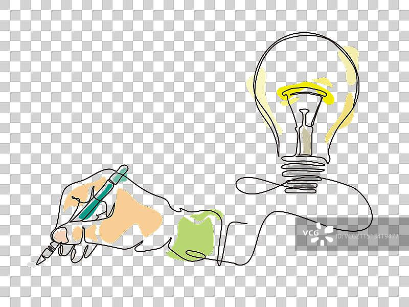 灯泡——灵感与创意图片素材