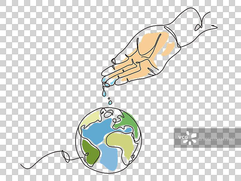 从水到地球的图形图片素材