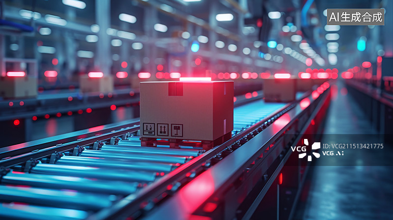 【AI数字艺术】智能物流 物联网 智慧物流 数字物流图片素材