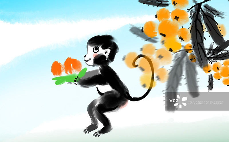 水果，猴子，桃子，枇杷，收获，果实，丰收，成熟图片素材