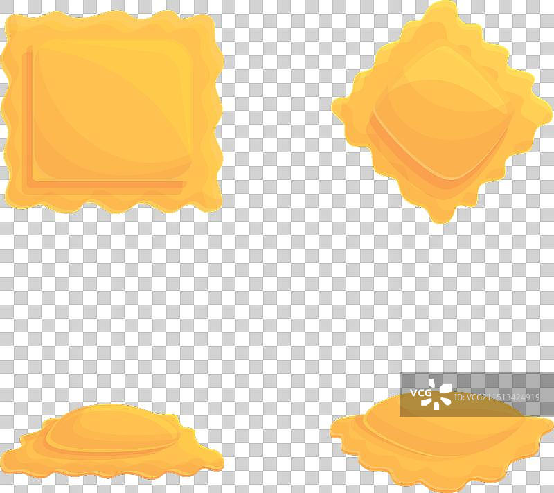 卡通馄饨图标集图片素材