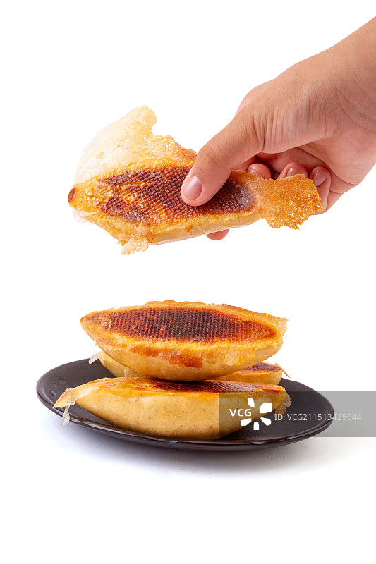 玉米面锅贴图片素材