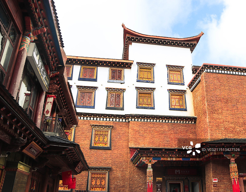 迪庆香格里拉独克宗古城图片素材