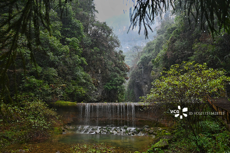 重庆奉节天坑地缝景区图片素材