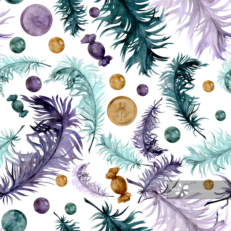 手绘水彩狂欢节标志图片素材