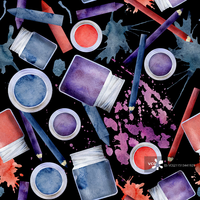 水彩手绘儿童绘画图片素材