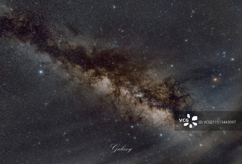 银河与深空星云图片素材