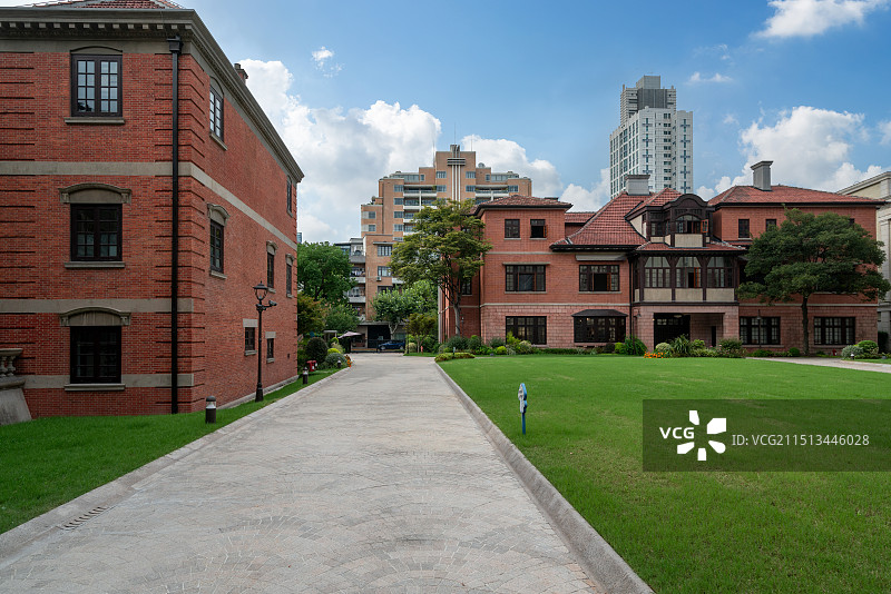 上海音乐学院老建筑图片素材