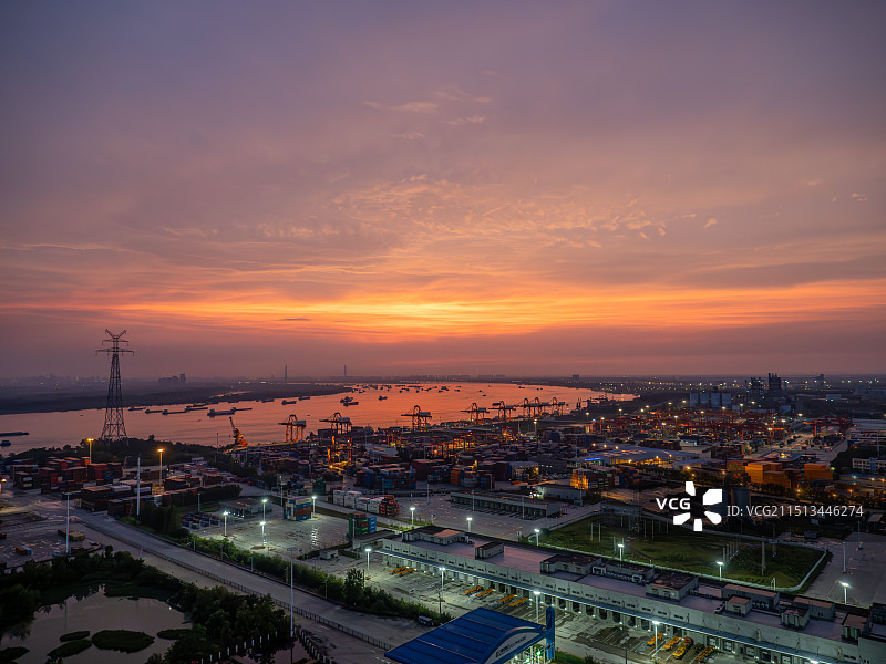武汉阳逻港图片素材