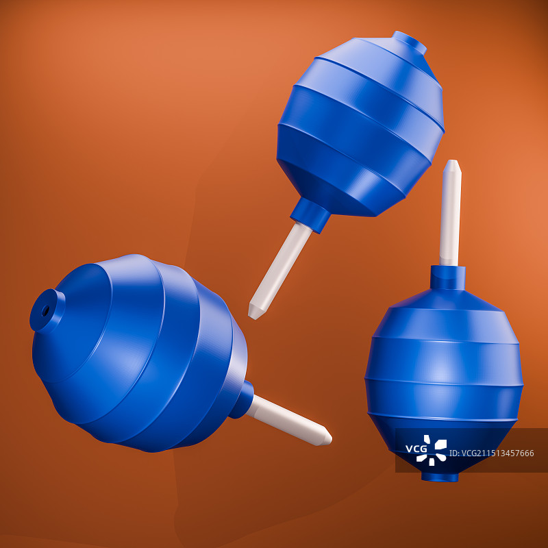 相机清洁气吹球3D图片素材