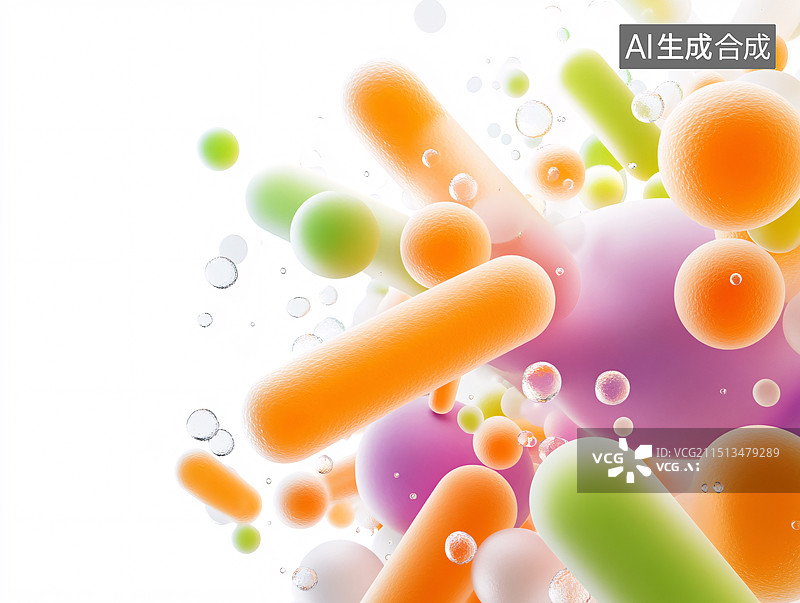 【AI数字艺术】医疗健康新冠病毒医学概念抽象3d渲染背景图片素材