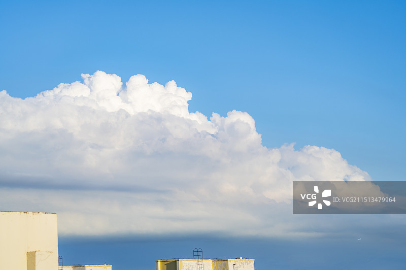 蓝天白云朵朵云景背景图图片素材