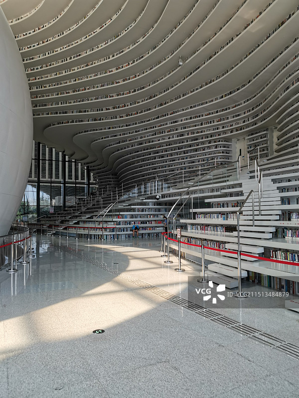天津滨海文化中心图书馆图片素材