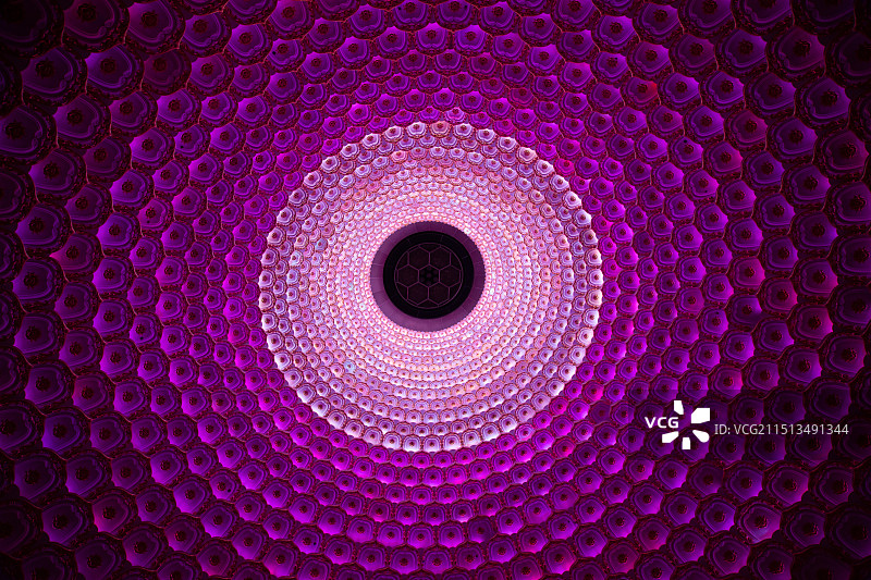 颜色渐变灯光穹顶图片素材