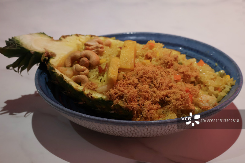 菠萝炒饭图片素材