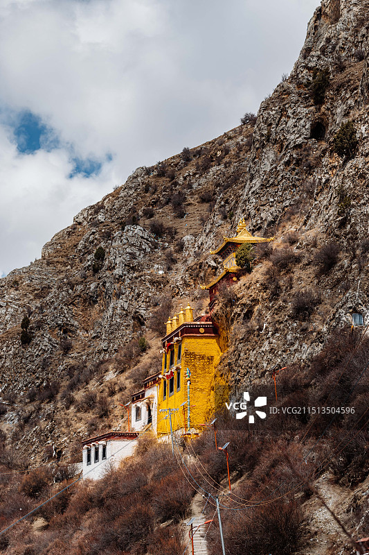 西藏拉萨扎叶巴寺图片素材
