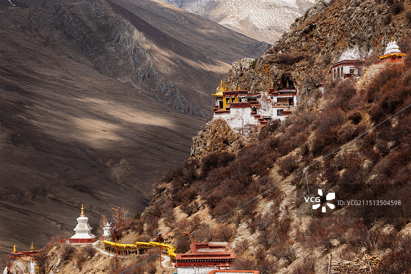 西藏拉萨扎叶巴寺图片素材