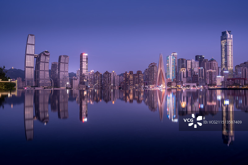 重庆都市天空之镜图片素材