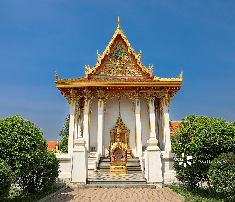 白马寺 佛教寺庙  泰庙 泰国佛殿苑 泰式建筑图片素材