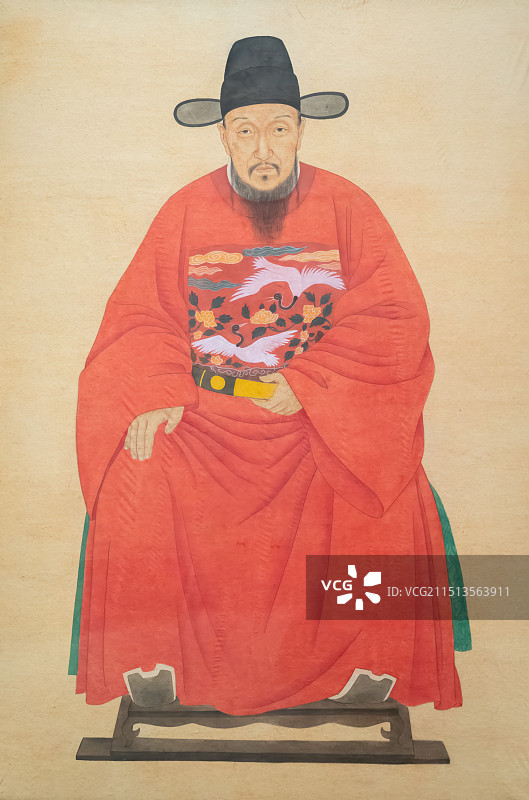 郑州地区历史名人画像，明代，首辅，高拱图片素材