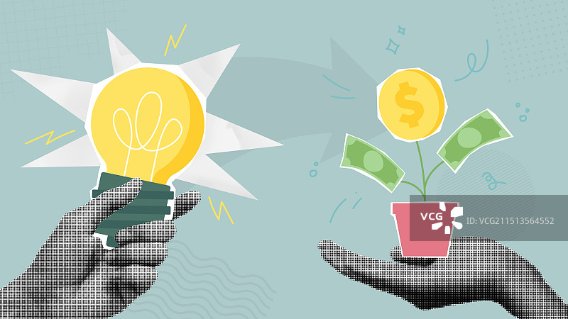 创意理念助您赚钱图片素材
