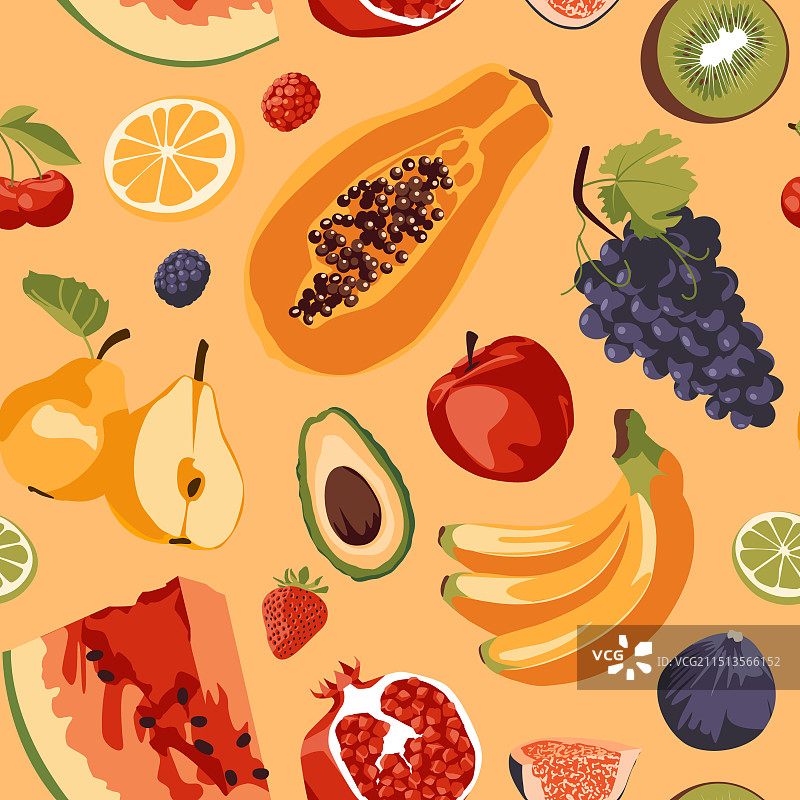 水果扁平风格图案图片素材