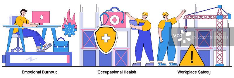 职业健康工作场所情绪倦怠图片素材