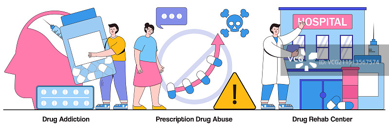 药物成瘾与康复中心处方图片素材