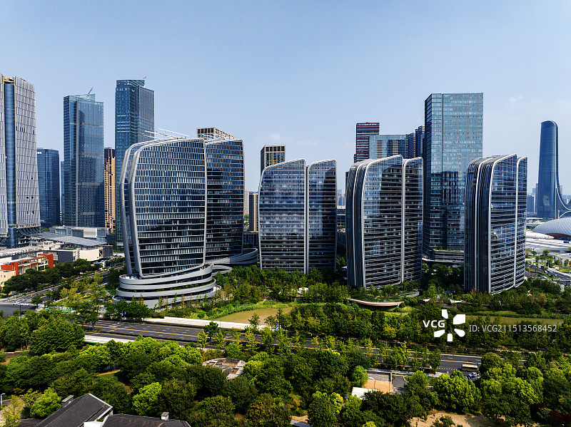 浙江杭州钱江新城图片素材