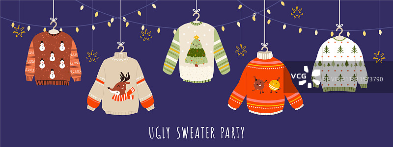 舒适冬季毛衣banner图片素材