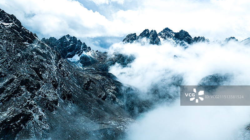 雪后的武威冰沟河美景图片素材