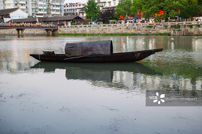 杭州余杭运河.塘栖古镇景区图片素材