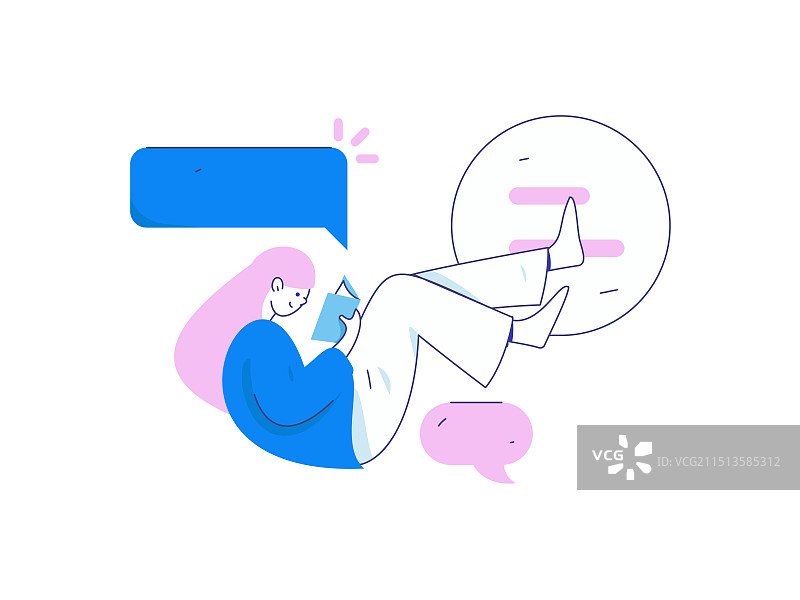 教育学习的人物扁平矢量概念手绘插画图片素材