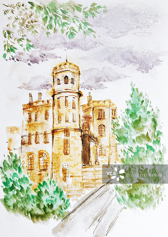 青岛花石楼图片素材