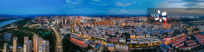 三门峡市 国际文博城 天鹅城 湖滨区 公路大桥 星河乐园 航拍图片素材