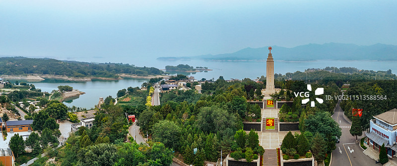 西柏坡 纪念馆 胜利广场 岗南水库 红色地标 革命圣地图片素材