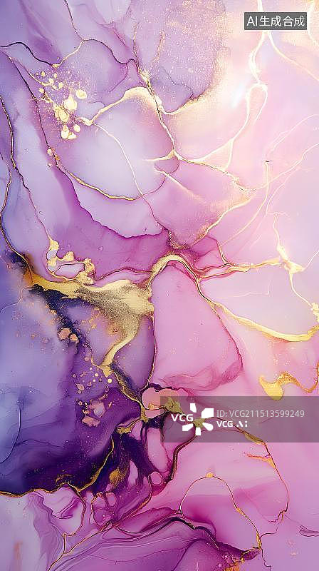 【AI数字艺术】一幅柔和色彩的环氧树脂颜料涂抹在画布上形成的抽象画纹理背景图片素材