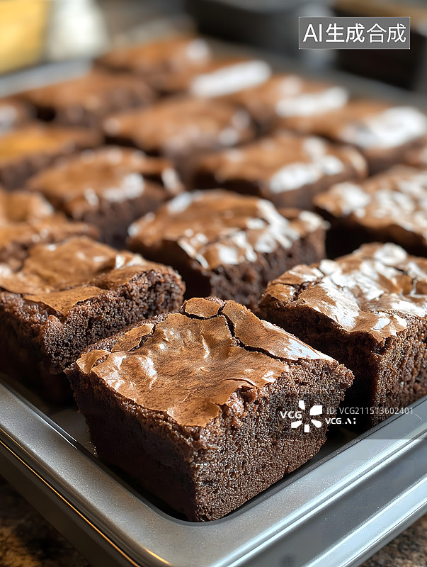 【AI数字艺术】巧克力甜点特写图片素材