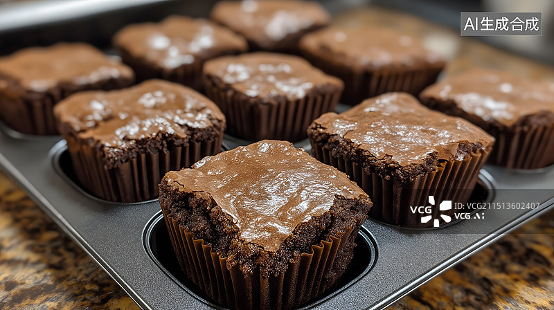 【AI数字艺术】巧克力甜点特写图片素材