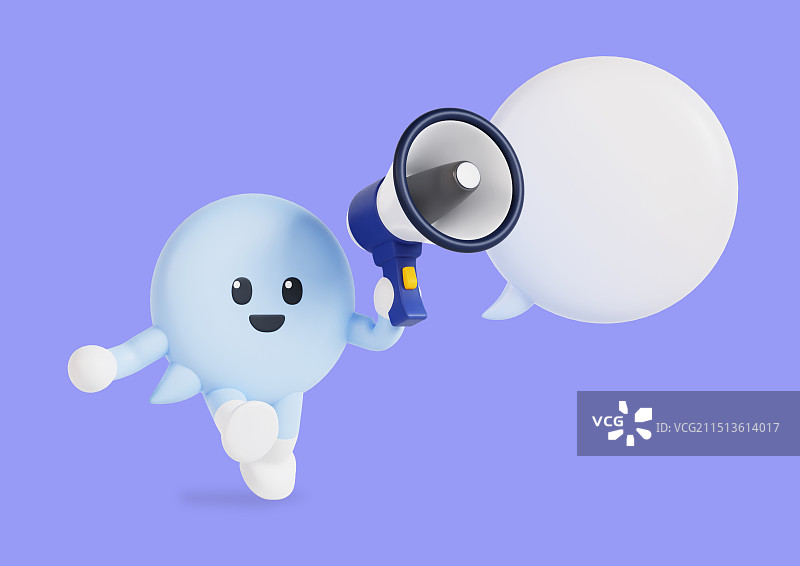 带有扬声器的语音气泡图片素材