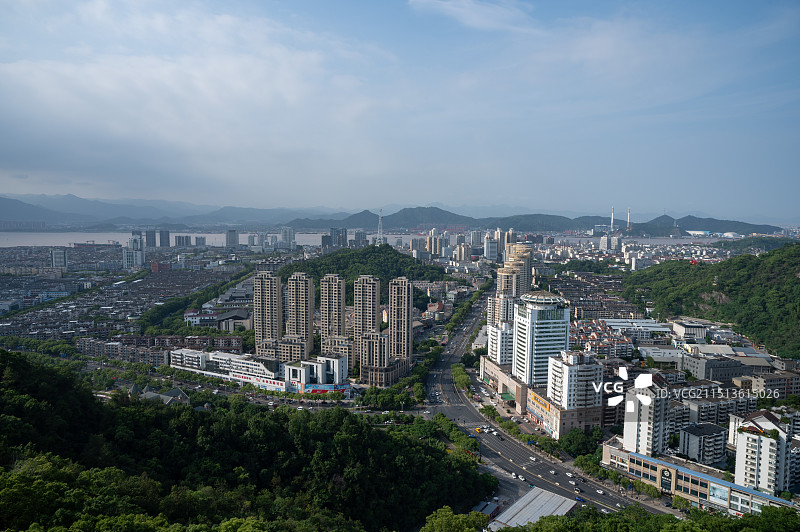 台州椒江区 全景图片素材