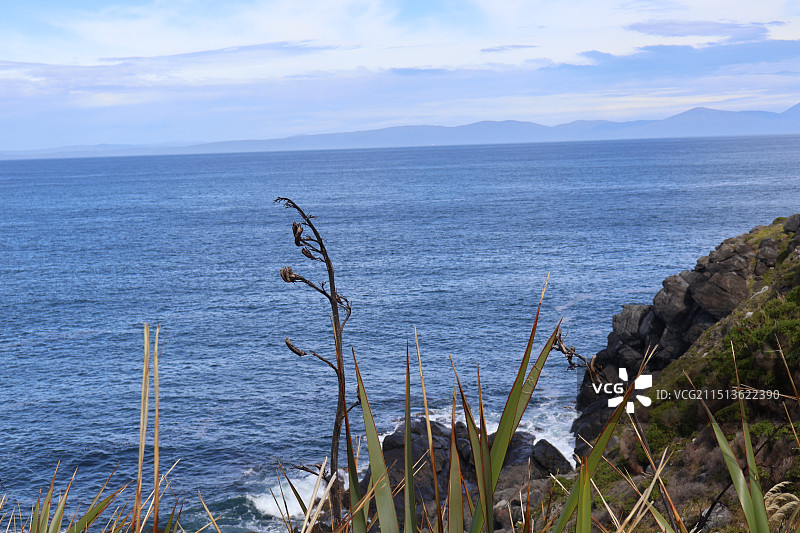 新西兰海岸线图片素材