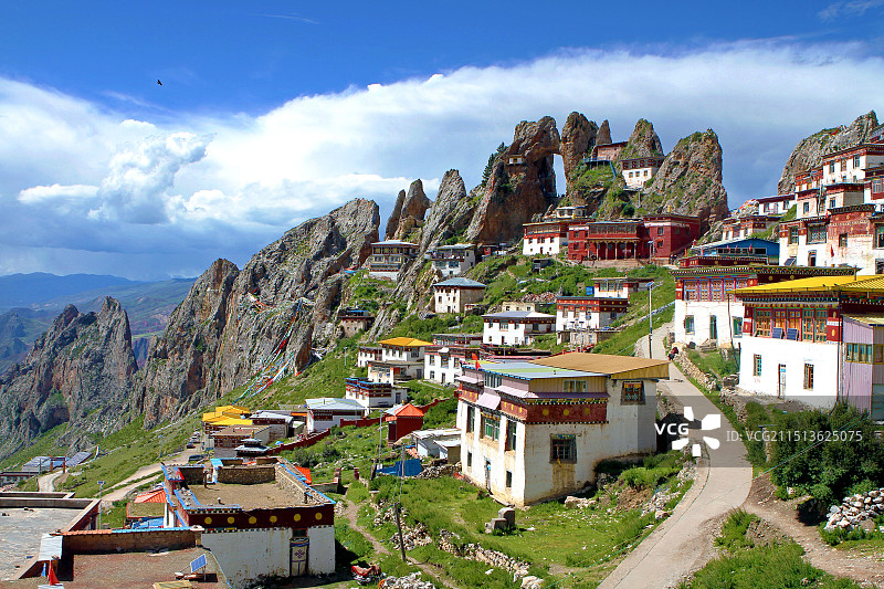 西藏丁青孜珠寺图片素材